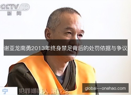 谢亚龙南勇2013年终身禁足背后的处罚依据与争议